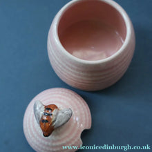 Load image into Gallery viewer, 1950s SHORTER AND SONS Set of Three Matching Miniature Beehive Honey Pots in Pastel Colours
