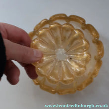 Load image into Gallery viewer, PAIR of Small 1950s Barovier &amp; Toso MURANO 'Cordonato d'Oro' gold leaf glass bowls
