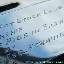 Load image into Gallery viewer, 1950s Silver Hallmarked Cigarette Box Scottish Farming Presentation Award
