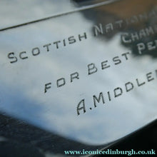 Load image into Gallery viewer, 1950s Silver Hallmarked Cigarette Box Scottish Farming Presentation Award
