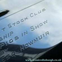 Load image into Gallery viewer, 1950s Silver Hallmarked Cigarette Box Scottish Farming Presentation Award
