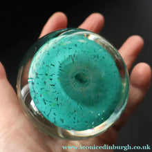 Load image into Gallery viewer, 1950s Strathearn / Vasart Glass Large Paperweight. Millefiori Canes and Latticino Eight Spoke Paperweight - Paperweight

