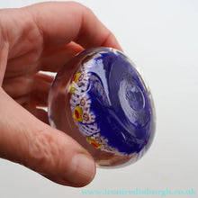Load image into Gallery viewer, Scottish Glass. Strathearn / Vasart Millefiori Canes and Latticino Eight Spoke Paperweight
