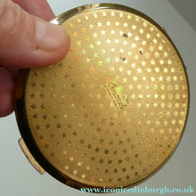 Load image into Gallery viewer, Vintage 1950s POWDER COMPACT with Orange Roses. Design by STRATTON 
