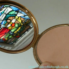 Load image into Gallery viewer, Vintage 1950s POWDER COMPACT with Orange Roses. Design by STRATTON 
