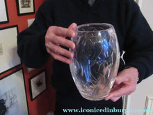 Load image into Gallery viewer, Large Stuart Crystal Cut Glass Vase after JOHN LUXTON. Height 8 1/2 inches. - VINTAGE CRYSTAL GLASSES
