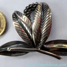Load image into Gallery viewer, Stylish Scandinavian ANTON MICHELSEN Vintage 1950s Danish Silver Brooch. Signed AM below a Crown - Scandinavian Silver
