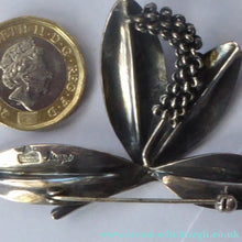 Load image into Gallery viewer, Stylish Scandinavian ANTON MICHELSEN Vintage 1950s Danish Silver Brooch. Signed AM below a Crown
