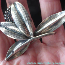 Load image into Gallery viewer, Stylish Scandinavian ANTON MICHELSEN Vintage 1950s Danish Silver Brooch. Signed AM below a Crown
