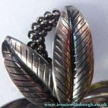 Load image into Gallery viewer, Stylish Scandinavian ANTON MICHELSEN Vintage 1950s Danish Silver Brooch. Signed AM below a Crown
