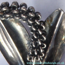 Load image into Gallery viewer, Stylish Scandinavian ANTON MICHELSEN Vintage 1950s Danish Silver Brooch. Signed AM below a Crown
