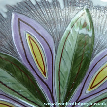 Load image into Gallery viewer, 1950s Swedish LAHOLM Bowl with Stylised Image of a Flower.  Attractive Large Scandinavian Vintage Dish
