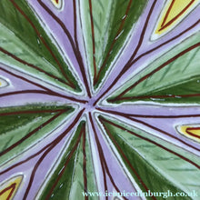 Load image into Gallery viewer, 1950s Swedish LAHOLM Bowl with Stylised Image of a Flower.  Attractive Large Scandinavian Vintage Dish
