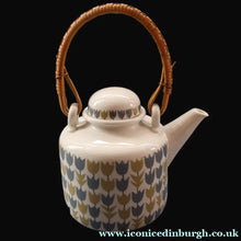 Load image into Gallery viewer, RARE Vintage 1950s MARIANNE WESTMAN Teapot, Milk Jug and Open Sugar Bowl by Rörstrand Sweden. "PARTY" Pattern 

