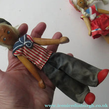 Load image into Gallery viewer, Set of Three Little Vintage 1950s WOODEN DOLLS. Made in Poland
