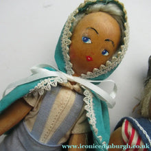 Load image into Gallery viewer, Set of Three Little Vintage 1950s WOODEN DOLLS. Made in Poland
