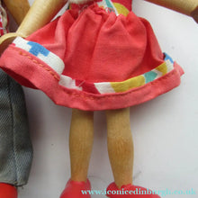 Load image into Gallery viewer, Set of Three Little Vintage 1950s WOODEN DOLLS. Made in Poland
