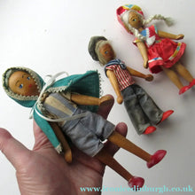 Load image into Gallery viewer, Set of Three Little Vintage 1950s WOODEN DOLLS. Made in Poland
