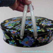 Load image into Gallery viewer, 1950s Tin with Twin Handles. Lovely Sewing Box or Work Box
