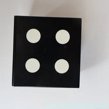 Load image into Gallery viewer, Vintage 1960s Toffee Tin with the Shape of a Black and White Dice (containing 28 dominoes)
