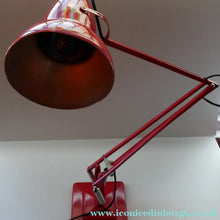 Load image into Gallery viewer, 1950s Type 1227 RED Anglepoise Lamp by Herbert Terry &amp; Sons, Redditch. ALL ORIGINAL
