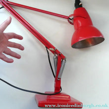 Load image into Gallery viewer, 1950s Type 1227 RED Anglepoise Lamp by Herbert Terry &amp; Sons, Redditch. ALL ORIGINAL
