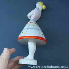 Load image into Gallery viewer, UKRAINE POTTERY. Vintage 1950s Figurine of a Girl. Baranivka Porcelain Factory
