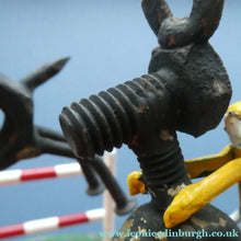 Load image into Gallery viewer,  Vintage 1950s Hand-Made Painted Nuts and Bolts Model of Showjumpers
