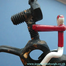 Load image into Gallery viewer, Vintage 1950s Hand-Made Painted Nuts and Bolts Model of Showjumpers
