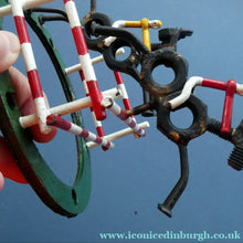 Load image into Gallery viewer,  Vintage 1950s Hand-Made Painted Nuts and Bolts Model of Showjumpers
