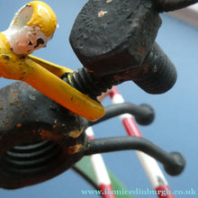 Load image into Gallery viewer,  Vintage 1950s Hand-Made Painted Nuts and Bolts Model of Showjumpers
