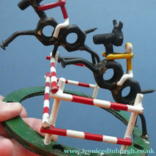 Load image into Gallery viewer,  Vintage 1950s Hand-Made Painted Nuts and Bolts Model of Showjumpers
