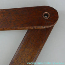 Load image into Gallery viewer, Unusual Vintage TEAK Scissor / Concertina Action Wall Lamp. Mid-Century Danish Design
