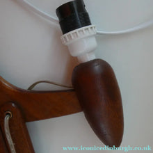 Load image into Gallery viewer, Unusual Vintage TEAK Scissor / Concertina Action Wall Lamp. Mid-Century Danish Design
