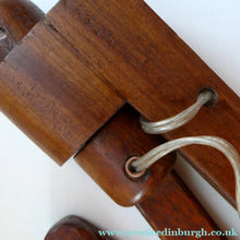 Load image into Gallery viewer, Unusual Vintage TEAK Scissor / Concertina Action Wall Lamp. Mid-Century Danish Design
