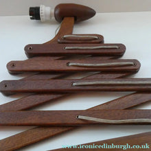 Load image into Gallery viewer, Unusual Vintage TEAK Scissor / Concertina Action Wall Lamp. Mid-Century Danish Design
