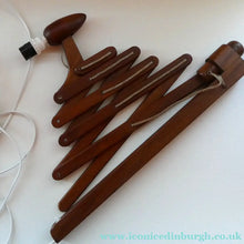 Load image into Gallery viewer, Unusual Vintage TEAK Scissor / Concertina Action Wall Lamp. Mid-Century Danish Design
