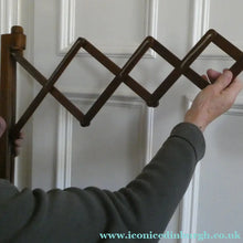 Load image into Gallery viewer, Unusual Vintage TEAK Scissor / Concertina Action Wall Lamp. Mid-Century Danish Design

