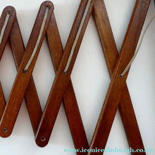 Load image into Gallery viewer, Unusual Vintage TEAK Scissor / Concertina Action Wall Lamp. Mid-Century Danish Design
