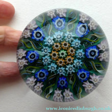 Load image into Gallery viewer, 1950s Scottish VASART Glass Paperweight with Millefiori Rosette
