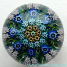 Load image into Gallery viewer, 1950s Scottish VASART Glass Paperweight with Millefiori Rosette
