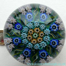 Load image into Gallery viewer, 1950s Scottish VASART Glass Paperweight with Millefiori Rosette
