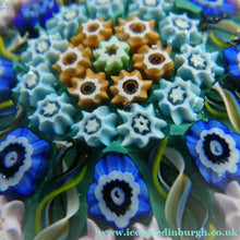 Load image into Gallery viewer, 1950s Scottish VASART Glass Paperweight with Millefiori Rosette
