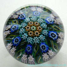 Load image into Gallery viewer, 1950s Scottish VASART Glass Paperweight with Millefiori Rosette
