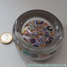 Load image into Gallery viewer, Vintage 1950s Vasart Paperweight Inside the Base of a Chunky Pin Dish or Small  Bowl
