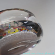 Load image into Gallery viewer, Vintage 1950s Vasart Paperweight Inside the Base of a Chunky Pin Dish or Small  Bowl
