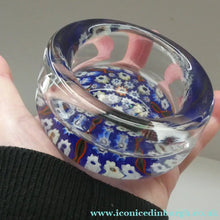 Load image into Gallery viewer, Vintage 1950s Vasart Paperweight Inside the Base of a Chunky Pin Dish or Small  Bowl
