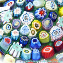 Load image into Gallery viewer, LARGE Vintage Scottish Paperweight, possibly by VASART GLASS. Aqua Green Ground with a Carpet of Millefiori
