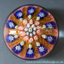 Load image into Gallery viewer, Early 1950s VASART GLASS Paperweight. Pink Ground with Ten Half Spokes and Millefiori Canes
