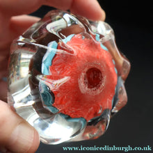 Load image into Gallery viewer, 1950s Vasart Glass Paperweight. Star Shape with Red Ground &amp; Eight Short Spokes - Paperweight
